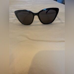 Rachel Zoe Black Cat-Eye Sunglasses